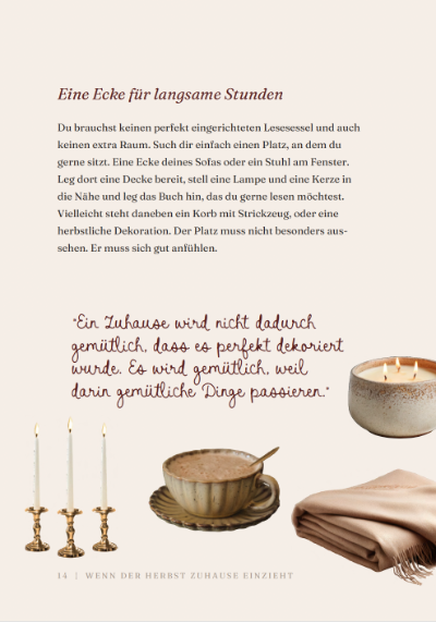 Buchseite aus Cozy Season