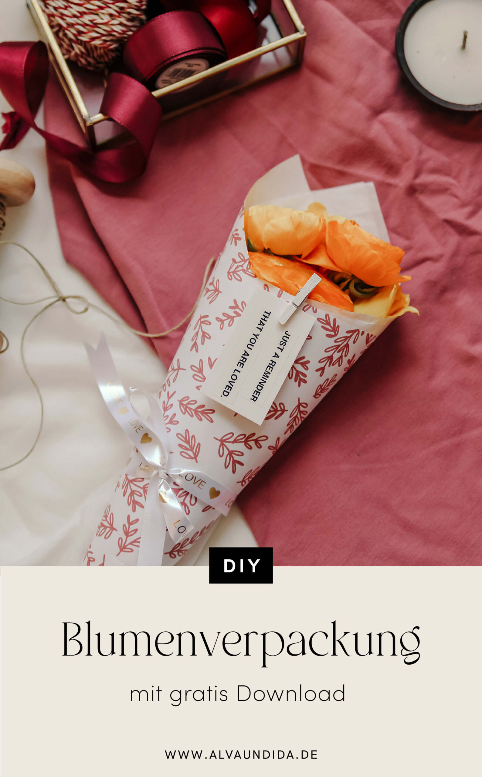 Alva & Ida - DIY Blog, Nachhaltigkeit, Slow living - Blumenverpackung selber machen