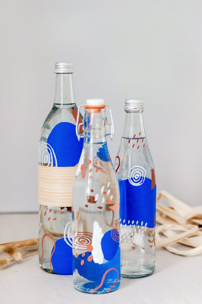 Flaschen bemalen -Vom Altglas zur Designerflasche